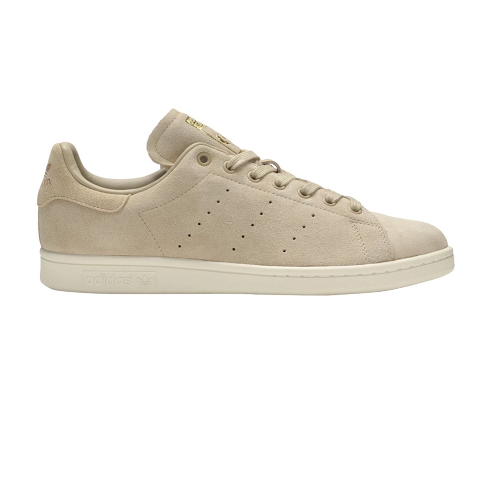 2018 Limited Edition Adidas Stan Smith Sneakers Linen Khaki Matte Suede Size 8